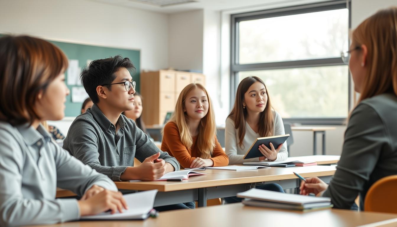 Structured study materials and learning resources on a desk